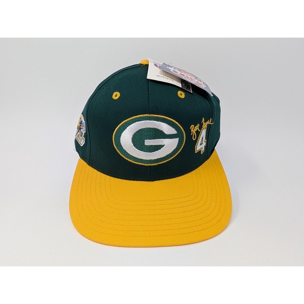 VINTAGE Green Bay Packers Hat Cap Snap Back Brett Favre QB Club Twins‎ Ent 90s